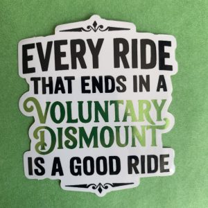 'Voluntary Dismount' Sticker